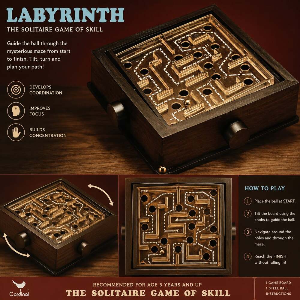 Cardinal Travel Labyrinth The Solitaire Game of Skill